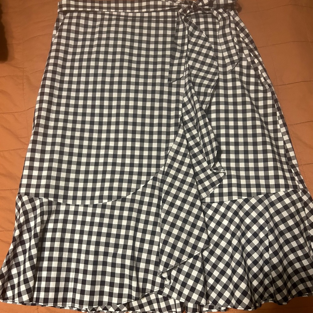 Talbots petit gingham skirt - Picture 3 of 9